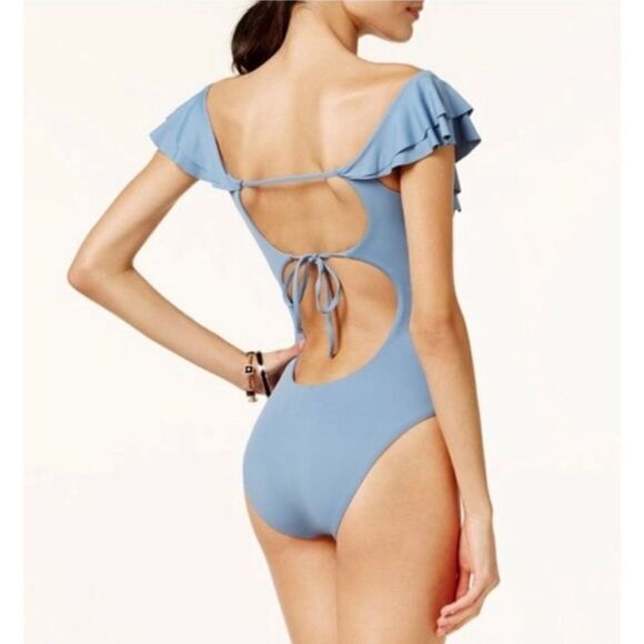 Becca Color Splash Off-The-Shoulder Swimsuit - Picture 4 of 11